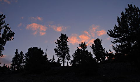 Sunrise over the Ridge on Borah Peak