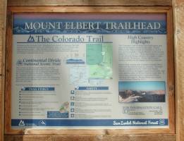 Trailhead Sign at Half Moon Trailhead