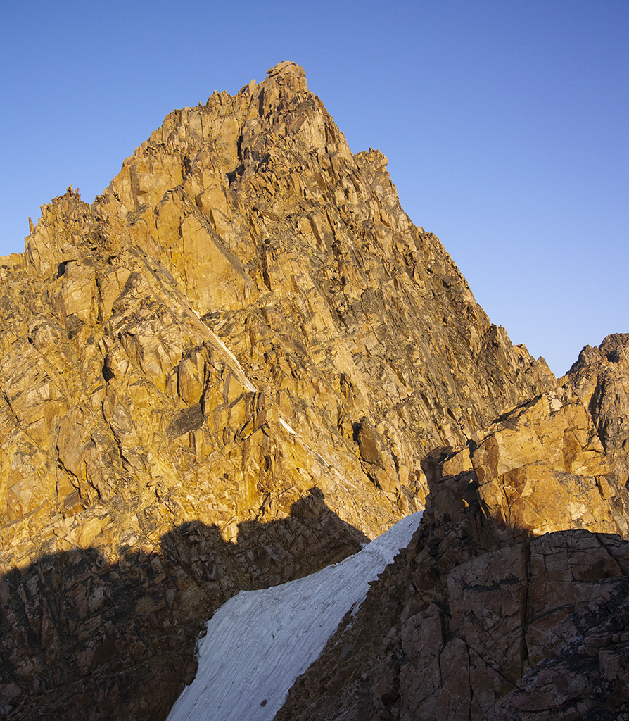 Granite Peak by Early Morning Sunlight