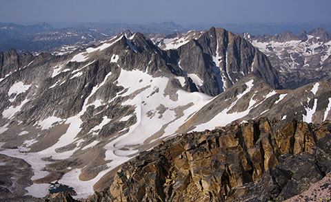 View from the Summit of Granite Peak