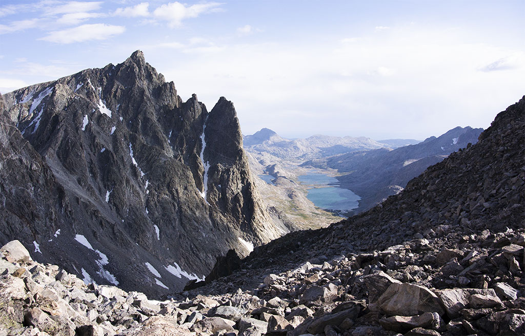 Looking East from Bonney Pass into the Titcomb Basin