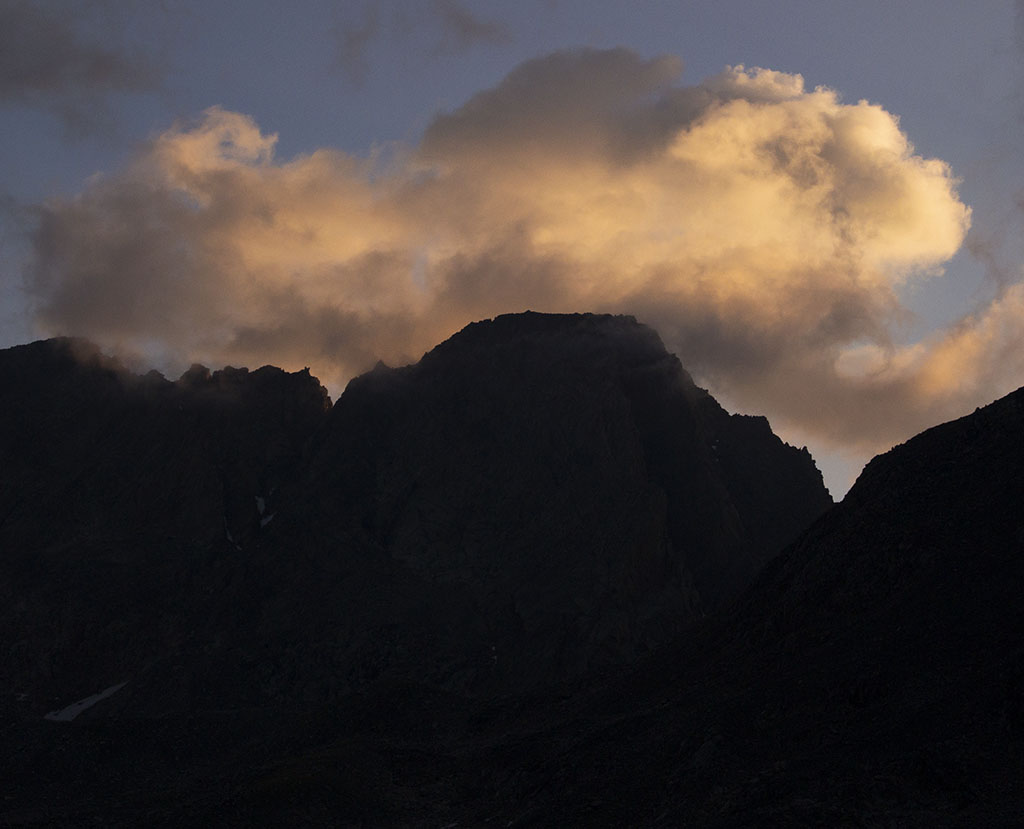 Early Clouds Building over Granite Peak
