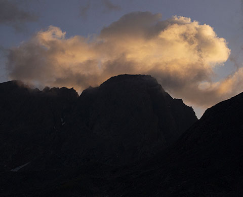 Pre-Dawn Clouds over Granite Peak.