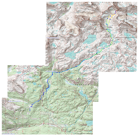 GPS Track, Granite Peak.