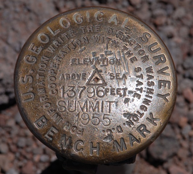 USGS Benchmark at the Summit of Mauna Kea