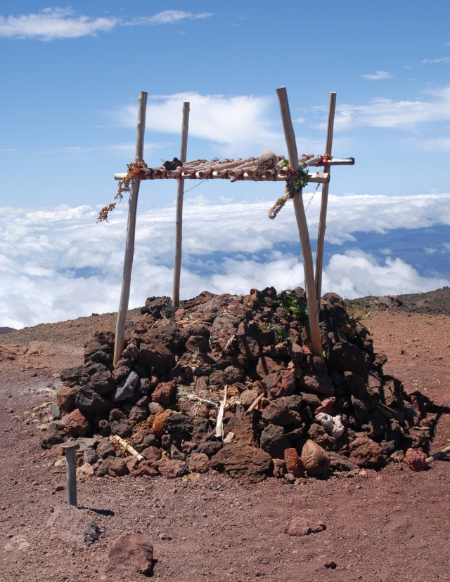 Hawaiian Altar on the Summit of Mauna Kea