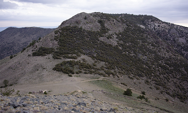 Kennedy Saddle Camp from the Ridge Above