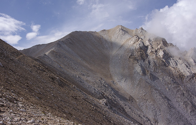 Boundary Peak from Trail Canyon Saddle