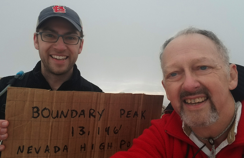 Summit Selfie atop Boundary Peak