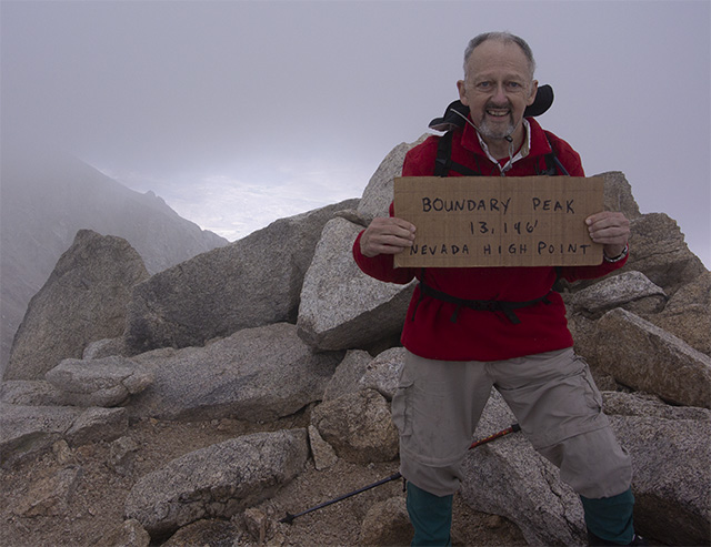Alan atop Boundary Peak