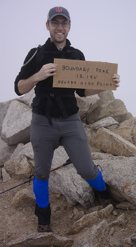 Nathan's 42nd Highpoint on Boundary Peak