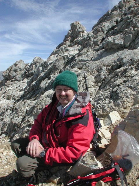 Alan at our High Spot on Borah Peak