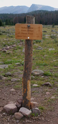 Signpost at Elkhorn Crossing