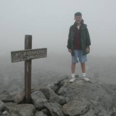 Nathan atop the State of New Hampshire