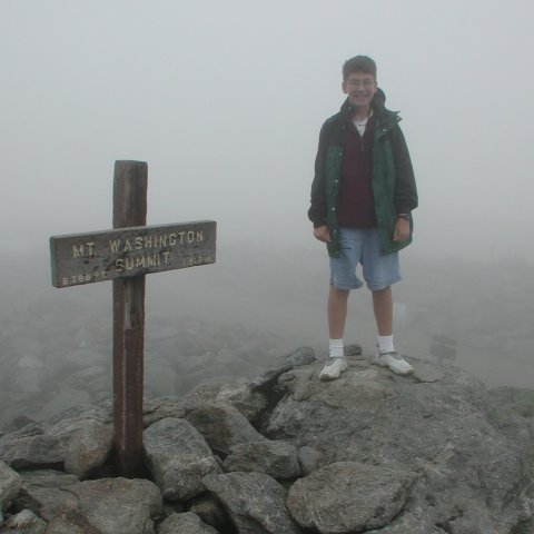 Nathan atop New Hampshire