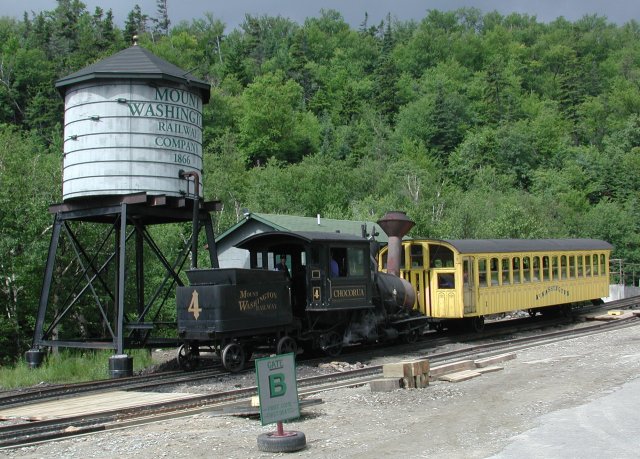Cog Locomotive and Passenger Car
