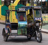 DSC 0820  Colorful Trike Taxi, Romblon
