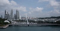DSC 1484  Cable-Stayed Bridge and Yacht Harbor, Singapore