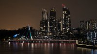 DSC 1827  Bridge and Condos by Night, Singapore