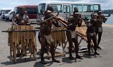 DSC 3609  Local Musicians Playing Dockside, Honiara