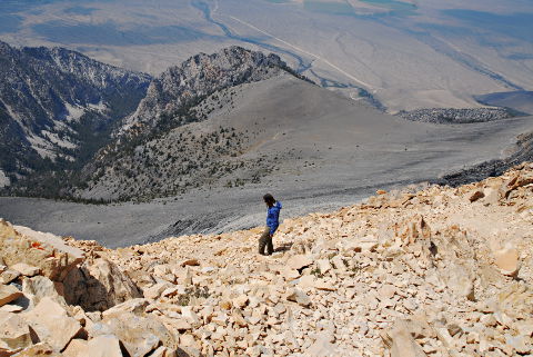 Approaching the Exit from Chicken-Out Ridge