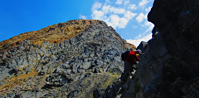 Alan on Chicken-Out Ridge