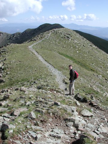 Looking down toward the Saddle