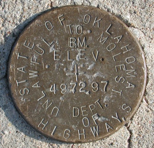 Benchmark at the Highpoint of Oklahoma