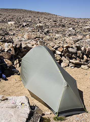 Second Night's Camp Approaching Granite Peak