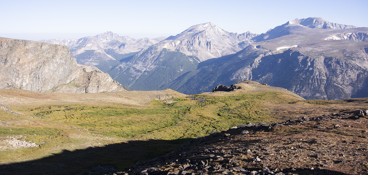View from Camp at Froze-to-Death Plateau