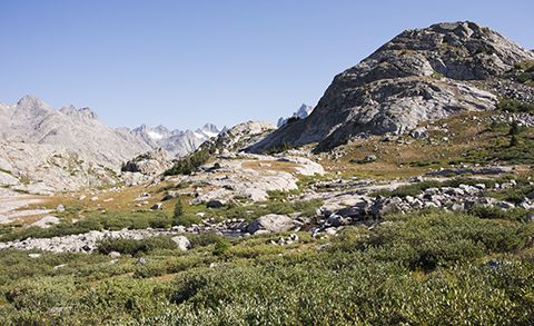 First Night's Camp to Gannett Peak.