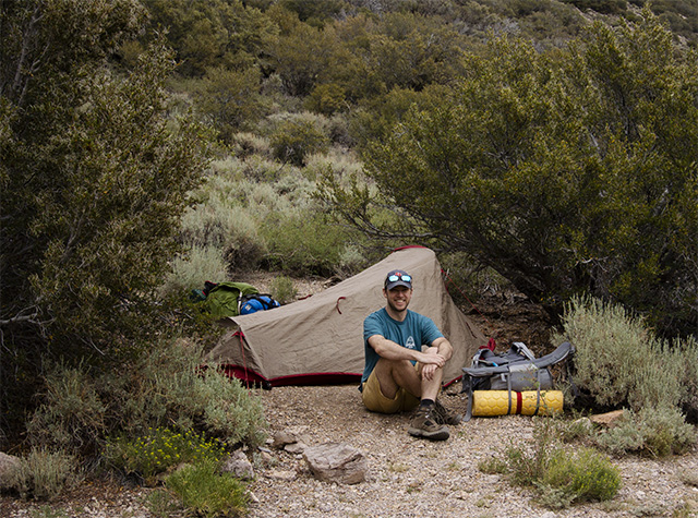 Sheltered Campsite at the Kennedy Point Saddle
