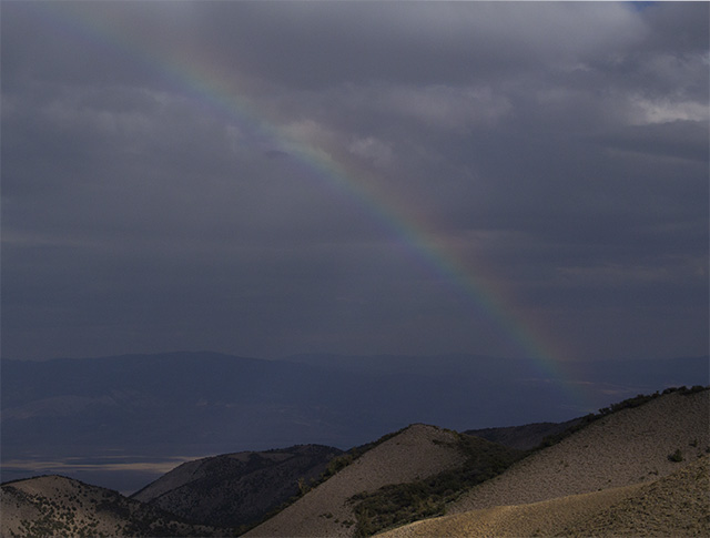 Rainbow over the Valley East of Kennedy Point