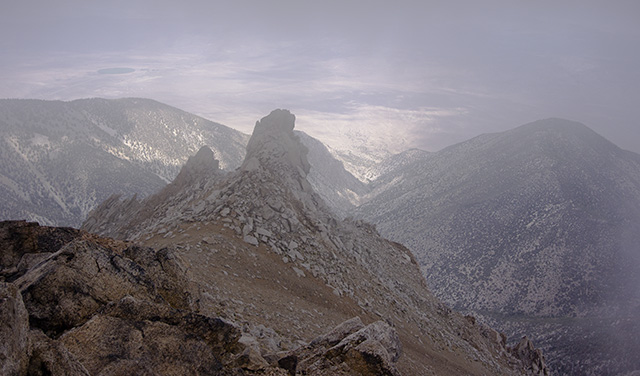 View from the Summit into the Valley and Highway 6