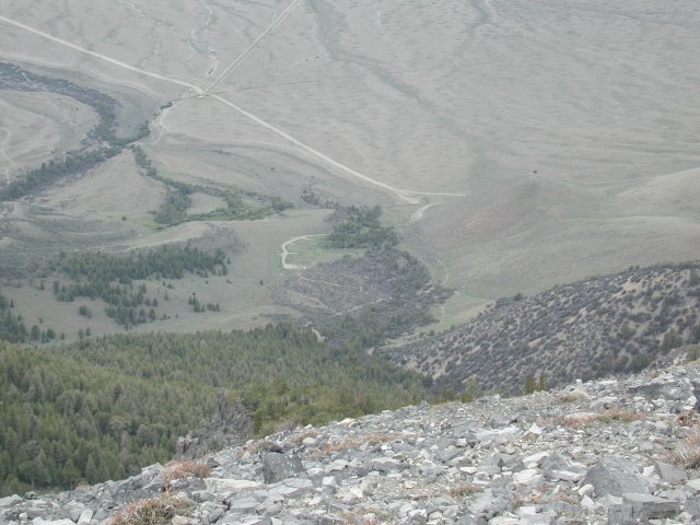 Yes, there is a car down there...