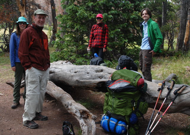 Taking a break at Elkhorn Crossing