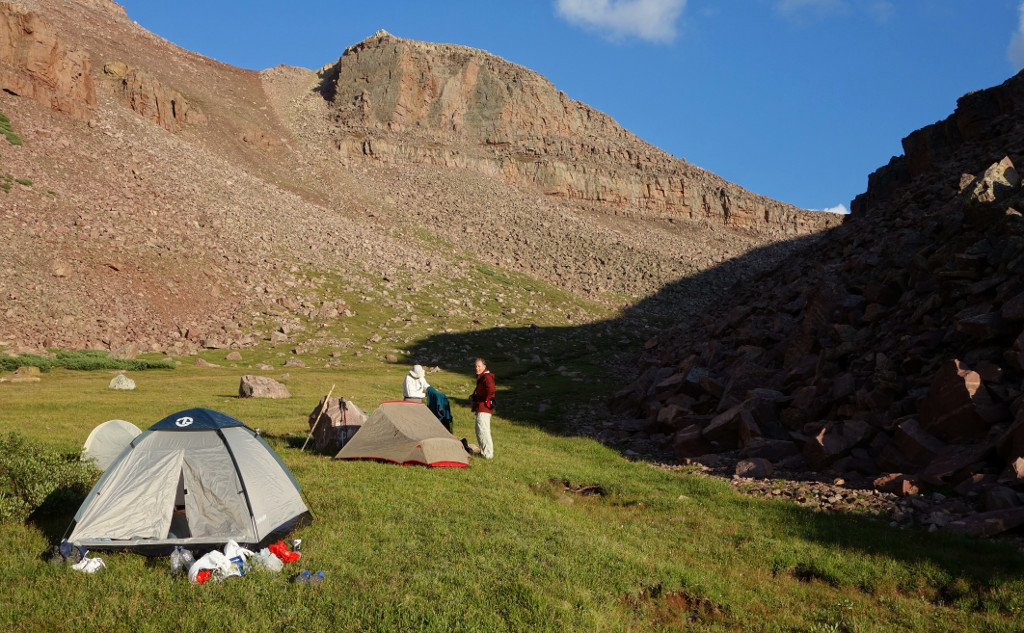 Our Gunsight Pass Campsite