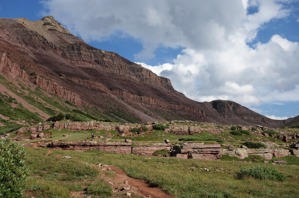 Low Ridge between Dollar Lake and our Gunsight Pass Campsite