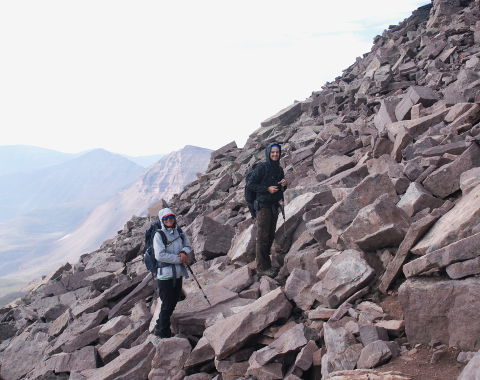 Michael and Anna on the Slopes of Kings Peak