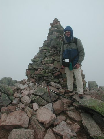 Alan atop the State of Maine