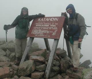 Northern Terminus of the Appalachian Trail on Mount Katahdin