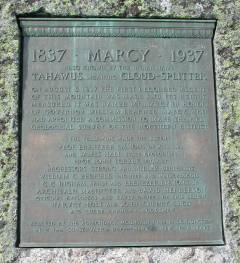 Plaque at Mt. Marcy Summit