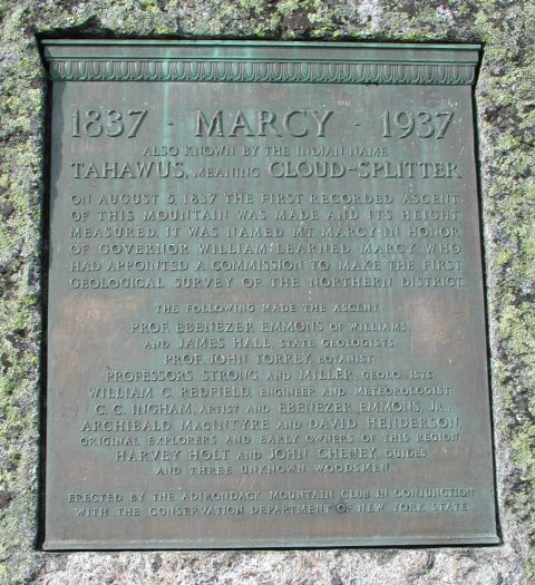 Mount Marcy Summit Plaque