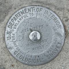Benchmark at the Summit of Mount Washington