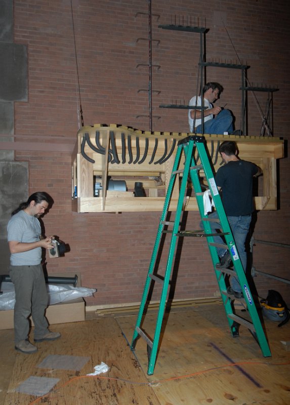 DSC_4836.JPG - Casavant crew at work on east antiphonal case.