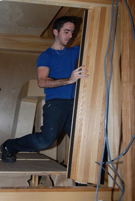 DSC_5870.JPG - Philip installing expression shades.
