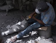 DSC 0751  Carving a Marble Statue, Romblon