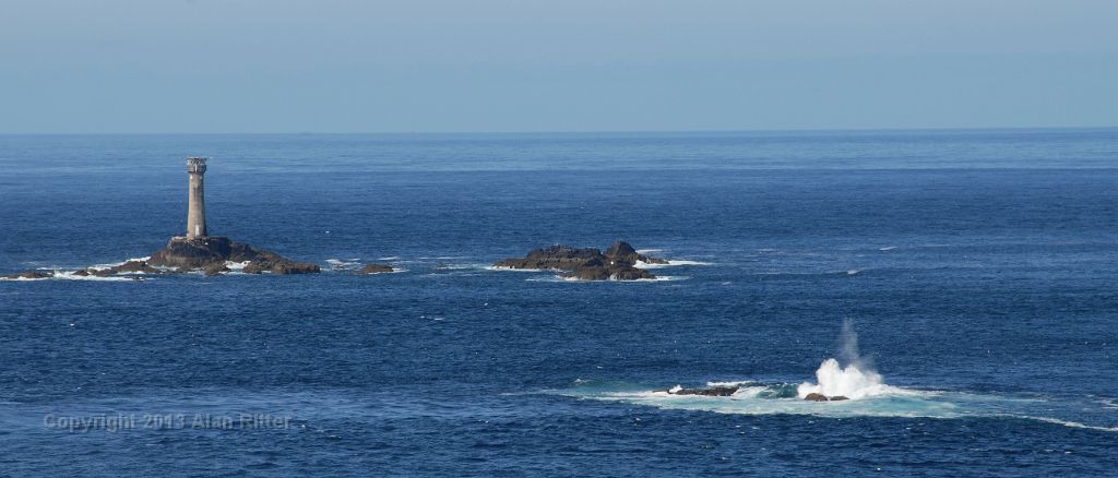 DSC_4086.JPG - Waves Breaking on Rocks, Land's End, Cornwall, England