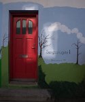 DSC 5375  Red Door and Mural, Reykjavik