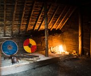DSC 5979  Interior of Viking Sod House, L'Anse Aux Meadows